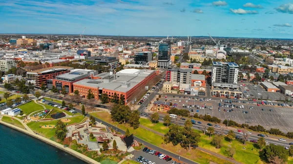 Geelong Austrália Vista Aérea Costa Cidade Partir Drone — Fotografia de Stock