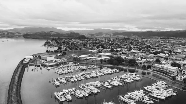 Mercury Bay Whitianga Vista Aérea Drone Nova Zelândia North Island — Fotografia de Stock