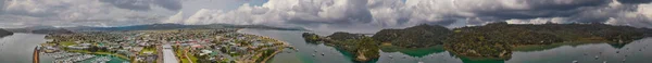 Panorámás Légi Kilátás Whitianga Mercury Bay Zéland Északi Sziget — Stock Fotó