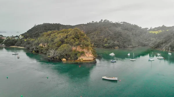 Mercury Bay Whitianga Vue Aérienne Depuis Drone Nouvelle Zélande Île — Photo