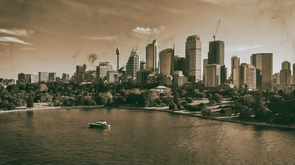 Widok Lotu Ptaka Sydney Harbour — Zdjęcie stockowe