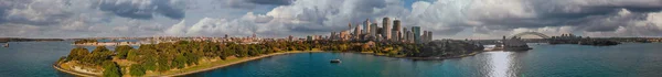 Vista Aerea Panoramica Sydney Dalla Baia Del Porto Sydney — Foto Stock