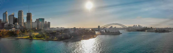 Vista Aérea Panorámica Sydney Desde Sydney Harbour Bay — Foto de Stock