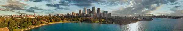 Panorama Luftaufnahme Von Sydney Von Der Sydney Harbour Bay — Stockfoto