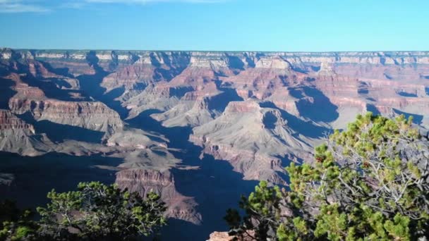 Vista aérea incrível do Grand Canyon ao pôr-do-sol, EUA — Vídeo de Stock