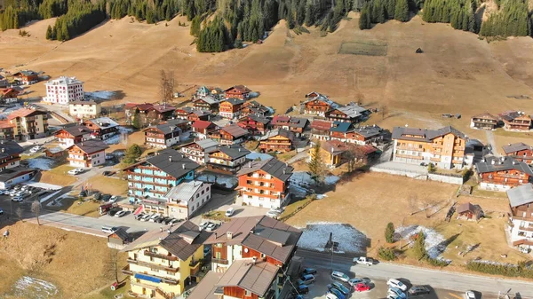 Sappada Skipistes Het Winterseizoen Italiaanse Alpen — Stockfoto