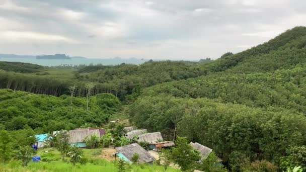 Панорамный вид Пхукета с высоты птичьего полета с мыса Промтеп — стоковое видео