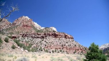 Yaz mevsiminde Utah, İHA 'dan Zion Dağları' nın hava manzarası