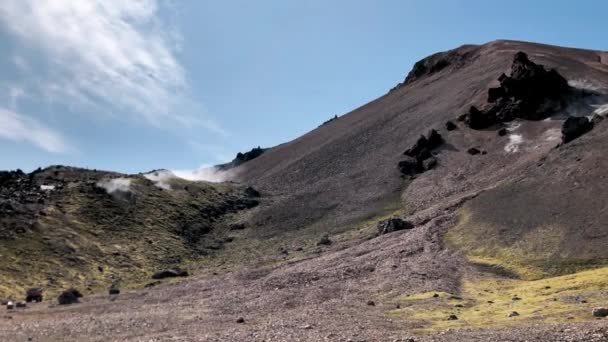 Landmannalaugar campagna e montagna nella stagione estiva, Islanda — Video Stock