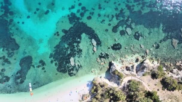 Elba Island, Italië. Prachtig uitzicht op Padulella Beach bij Portoferraio — Stockvideo