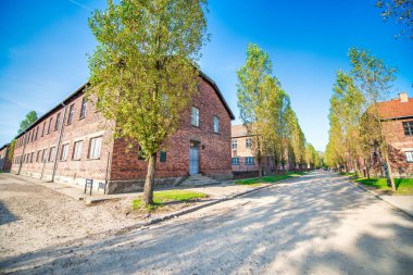 Auschwitz-Birkenau İkinci Dünya Savaşı ve Soykırım sırasında işgal edilen Polonya 'daki toplama kampı..