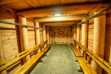 Polonya 'nın Krakow kenti yakınlarındaki Wieliczka kasabasındaki Wieliczka Tuz Madeni' nin içinde..