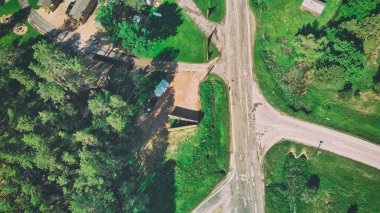 Güney Dakota 'nın yaz sezonundaki hava manzarası, ABD.