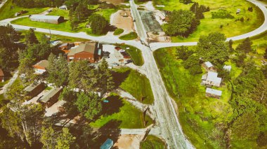 Güney Dakota 'nın yaz sezonundaki hava manzarası, ABD.