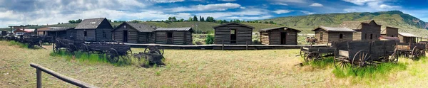 Cody Wyoming Wooden Barracks Old Wild West Summer Day Panoramic — Stock Photo, Image