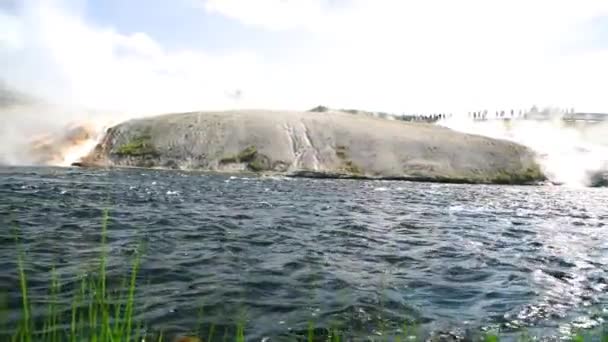 Yellowstone National Park, Wyoming. Firehole River — Video Stock