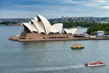 SYDNEY - Kasım 2015: Ünlü Opera Binası bir şehir simgesidir.