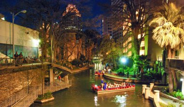 Gece San Antonio, Teksas.