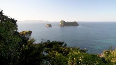 Coromandel Yolu, Yeni Zelanda. Panoramik hava görüntüsü