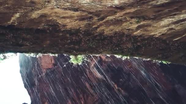 Waterfalls inside Zion National Park in summer season, USA Slow motion — Stock Video