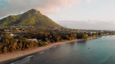 Mauritius Adası 'nın güzel hava manzarası