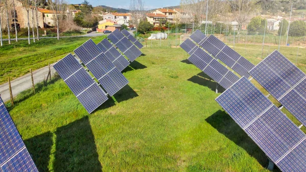 Solar panels in the mountain region. Green and environmentally friendly sources of energy