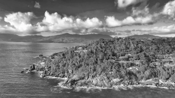 Anse Liberte Mahe Seychelles Menakjubkan Pandangan Udara Dari Drone — Stok Foto