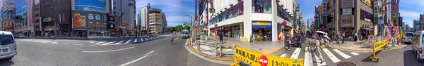 Tokyo Japan May 2016 Street Buildings Tourists Taito Sunny Spring — Stock Photo, Image