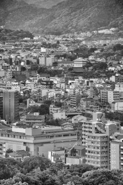 KYOTO, JAPONYA - MAYIS 2016: Kyoto 'nun havadan görünüşü.