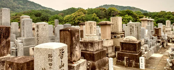 Kyoto Japonsko Května 2016 Otanský Hřbitov Zamračený Den — Stock fotografie