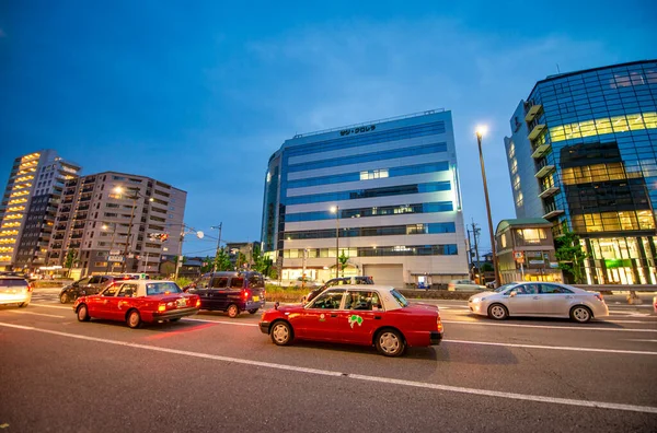 Kyoto Japon Mai 2016 Circulation Urbaine Long Des Rues Centrales — Photo