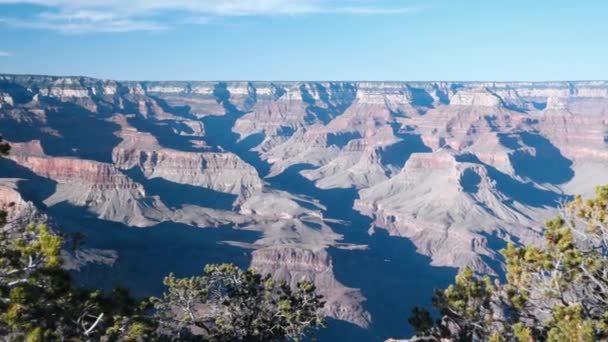 Úžasný letecký pohled na Grand Canyon při západu slunce, USA — Stock video