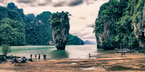Natureza Vegetação Ilha James Bond Tailândia — Fotografia de Stock