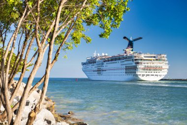 Miami 'de büyük bir yolcu gemisi..