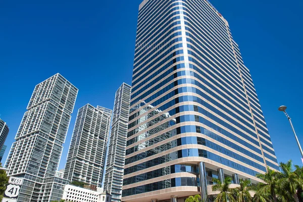 Rascacielos Modernos Del Centro Miami Florida — Foto de Stock