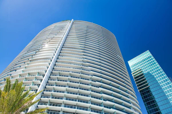 Rascacielos Del Centro Miami Hermoso Día Soleado Florida —  Fotos de Stock