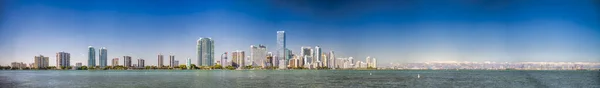 Vista Panorámica Del Centro Miami Miami Beach Skyline Puerto Ciudad —  Fotos de Stock