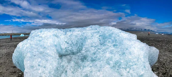 Eisberge Strand Jokulsarlon Nationalpark Island Der Sommersaison — Stockfoto