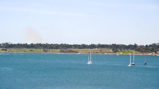 Geelong Pier en un día soleado, Australia — Vídeo de stock