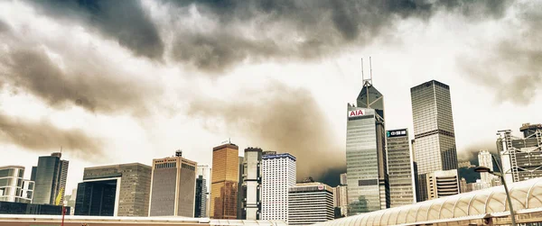 Hong Kong April 2014 Hong Kong Skyline Spring Day Hong — Stock Photo, Image