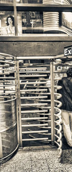 New York May 2013 People Walks New York Subway Station — Stock Photo, Image