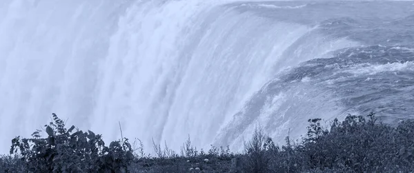 Siyah Beyaz Görünümü Niagara Falls Senaryo — Stok fotoğraf