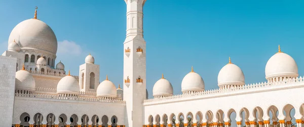 扎耶德大清真寺 阿布扎比 阿拉伯联合酋长国 — 图库照片