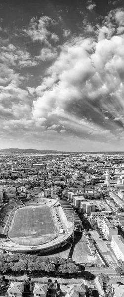 Letecký Pohled Západ Slunce Stadium Pisa Toskánsko Itálie — Stock fotografie