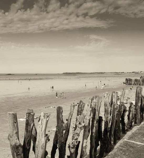 Pobřeží Saint Malo Bretagne Francie — Stock fotografie