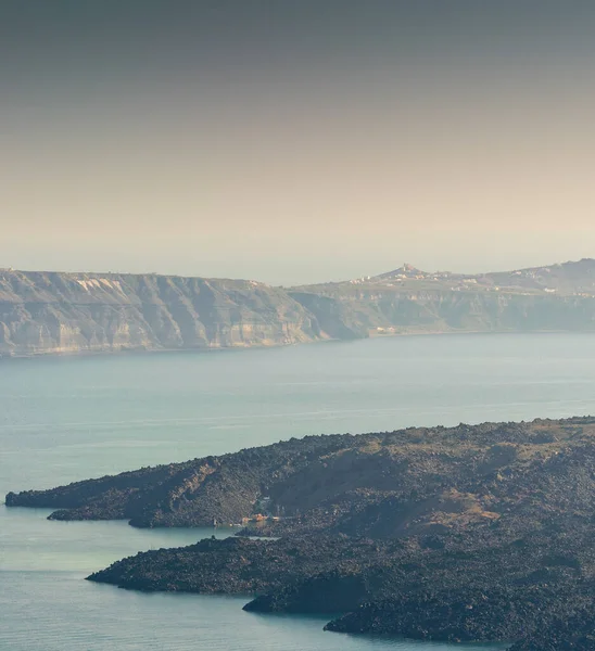 Вид Повітря Пейзаж Санторіні Греція — стокове фото
