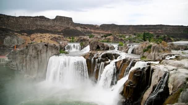 Shoshone Wasserfälle in Twin Falls, Idaho — Stockvideo