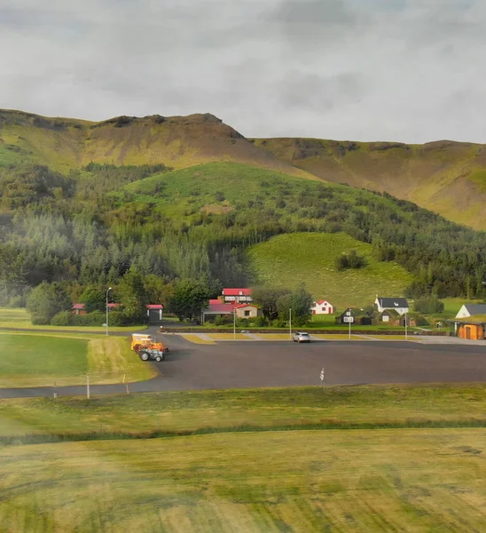 Vista Aérea Skogar Sul Islândia — Fotografia de Stock