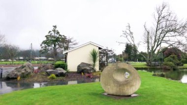 Kuirau Park panoramik manzarası, Rotorua, Yeni Zelanda