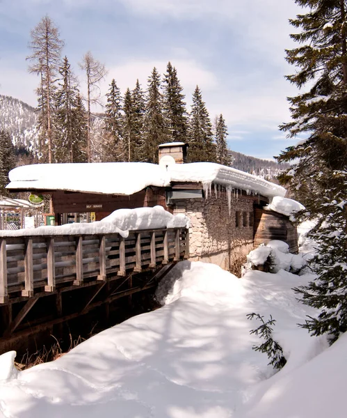Cold Winter Heart Dolomites Veneto Northern Italy — Stock Photo, Image